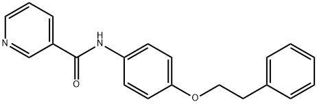 N-[4-(2-phenylethoxy)phenyl]nicotinamide 结构式