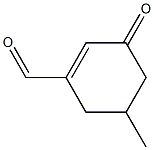 1-Cyclohexene-1-carboxaldehyde, 5-methyl-3-oxo- 结构式