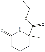 2-Piperidinecarboxylic acid, 2-methyl-6-oxo-, ethyl ester 结构式