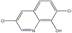 3,7-二氯-8-羟基喹啉 结构式