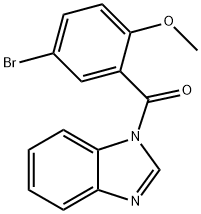 benzimidazol-1-yl-(5-bromo-2-methoxyphenyl)methanone 结构式