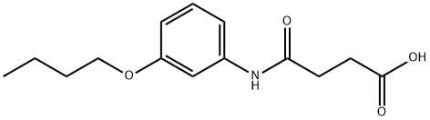4-[(3-butoxyphenyl)amino]-4-oxobutanoic acid 结构式