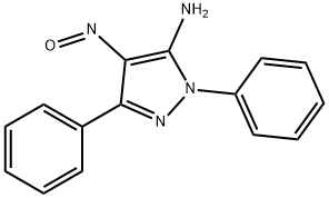 4-Nitroso-1,3-diphenyl-1H-pyrazol-5-amine 结构式