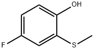 4-FLUORO-2-METHYLSULFANYLPHENOL 结构式