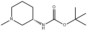 (S)-TERT-BUTYL (1-METHYLPIPERIDIN-3-YL)CARBAMATE 结构式