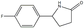 5-(4-氟苯基)吡咯烷-2-酮 结构式