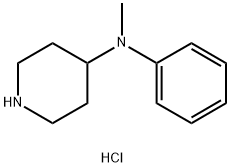 4-Piperidinamine, N-methyl-N-phenyl- 结构式