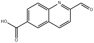 2-甲酰基喹啉-6-羧酸 结构式