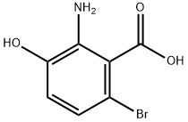 2-Amino-6-bromo-3-hydroxy-benzoic acid 结构式