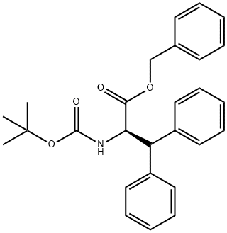 N-Boc-3,3-diphenyl-D-alanine benzyl ester 结构式