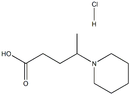 4-(1-哌啶基)戊酸盐酸盐 结构式
