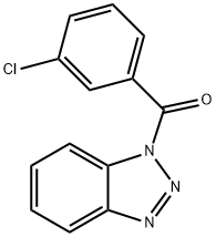 1H-benzotriazol-1-yl(3-chlorophenyl)methanone 结构式