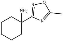 1-(5-Methyl-[1,2,4]oxadiazol-3-yl)-cyclohexylamine 结构式