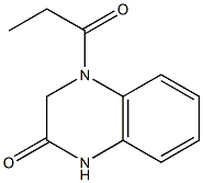 4-丙酰基-1,2,3,4-四氢喹喔啉-2-酮 结构式