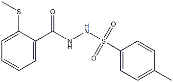 Benzoicacid, 2-(methylthio)-, 2-[(4-methylphenyl)sulfonyl]hydrazide 结构式