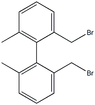 1-(bromomethyl)-2-[2-(bromomethyl)-6-methyl-phenyl]-3-methyl-benzene 结构式