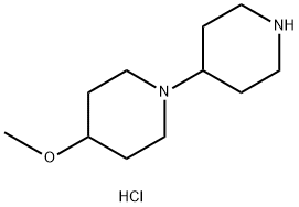 4-甲氧基-1,4'-联哌啶二盐酸盐 结构式