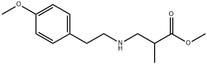 methyl 3-{[2-(4-methoxyphenyl)ethyl]amino}-2-methylpropanoate 结构式