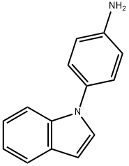 4-(1H-吲哚-1-基)苯胺 结构式