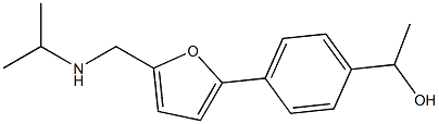 1-[4-[5-[(propan-2-ylamino)methyl]furan-2-yl]phenyl]ethanol 结构式