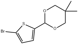 2-(5-Bromo-2-thienyl)-5,5-dimethyl-1,3-dioxane 结构式