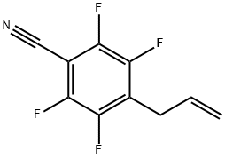 4-烯丙基-2,3,5,6-四氟苯甲腈 结构式