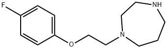 1-[2-(4-fluorophenoxy)ethyl]-1,4-diazepane 结构式