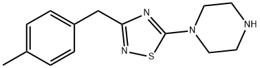 1-{3-[(4-methylphenyl)methyl]-1,2,4-thiadiazol-5-yl}piperazine 结构式