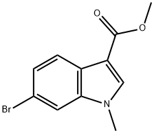 METHYL 5-BROMO-1-METHYL-1H-INDOLE-3-CARBOXYLATE 结构式
