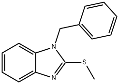 1-benzyl-2-(methylsulfanyl)-1H-benzimidazole 结构式