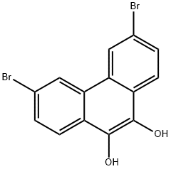 3,6-二溴菲-9,10-二醇 结构式