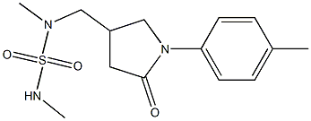 4-[(dimethylsulfamoylamino)methyl]-1-(4-methylphenyl)-2-oxopyrrolidine 结构式