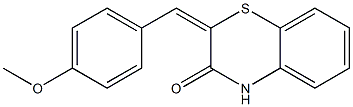 2-[(4-methoxyphenyl)methylidene]-4H-1,4-benzothiazin-3-one 结构式