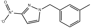 1-[(3-methylphenyl)methyl]-3-nitro-1H-pyrazole 结构式
