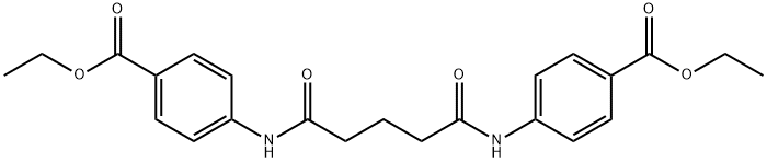 diethyl 4,4'-[(1,5-dioxo-1,5-pentanediyl)di(imino)]dibenzoate 结构式