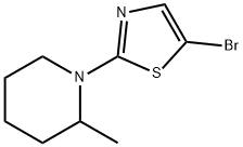 5-bromo-2-(2-methylpiperidin-1-yl)-1,3-thiazole 结构式