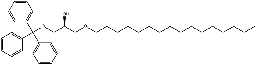 2-Propanol, 1-(hexadecyloxy)-3-(triphenylmethoxy)-, (2S)- 结构式