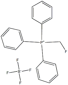 (氟甲基)四氟硼酯三苯基磷 结构式