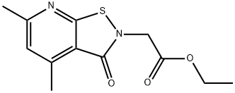 Ethyl 2-(4,6-dimethyl-3-oxoisothiazolo[5,4-b]pyridin-2(3H)-yl)acetate 结构式