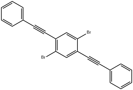 2,5-二(苯乙炔基)-1,4-二溴苯 结构式