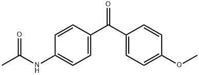 乙酰胺,N- [4-(4-甲氧基苯甲酰基)苯基]- 结构式