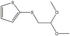 2-(2,2-dimethoxyethylsulfanyl)thiophene 结构式