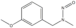 (3-甲氧基苄基)甲基亚硝胺 结构式