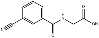 Glycine, N-(3-cyanobenzoyl)- 结构式