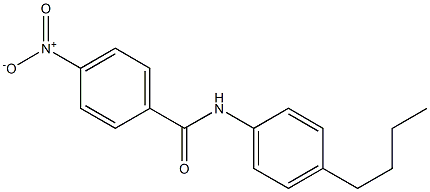 N-(4-n-Butylphenyl)-4-nitrobenzamide, 97% 结构式