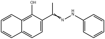 2-(N-phenylethanehydrazonoyl)-1-naphthol 结构式