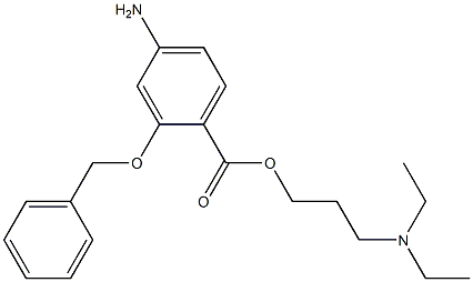 Benzoic acid,4-amino-2-(phenylmethoxy)-, 3-(diethylamino)propyl ester 结构式