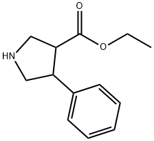 ethyl 4-phenylpyrrolidine-3-carboxylate 结构式