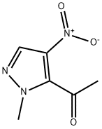 1-(1-甲基-4-硝基-1H-吡唑-5-基)乙烷-1-酮 结构式