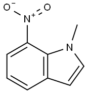 7-硝基-2-甲基吲哚 结构式